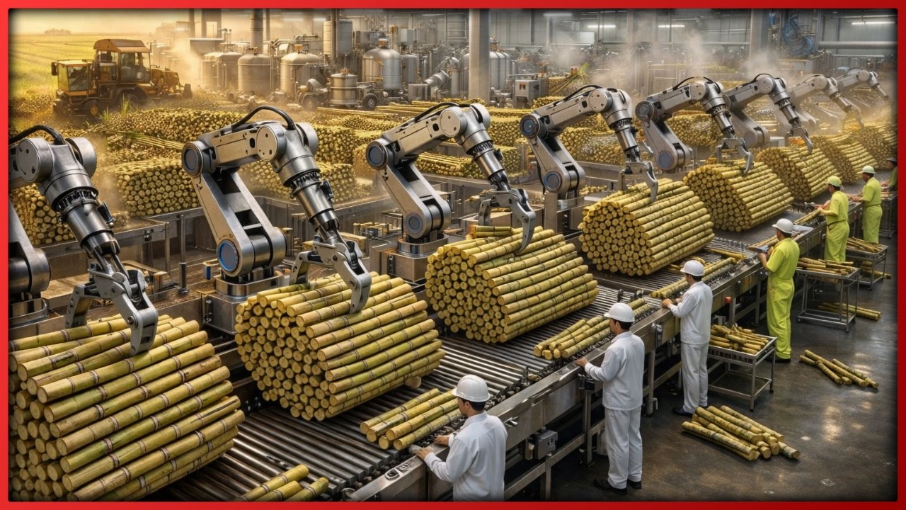🔥 ASÍ se HACE el AZÚCAR de CAÑA en MEGA FÁBRICA | Proceso Industrial Completo