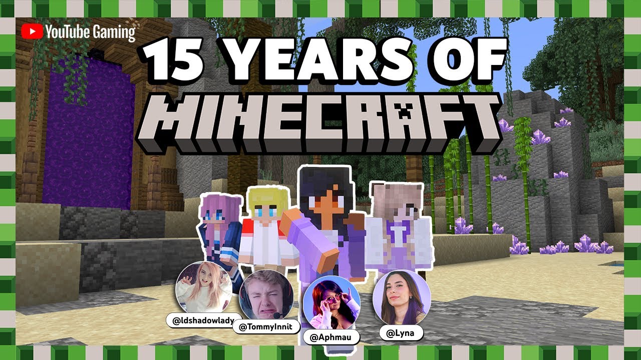 @Aphmau, @TommyInnit and friends celebrate 15 years of Minecraft Magic