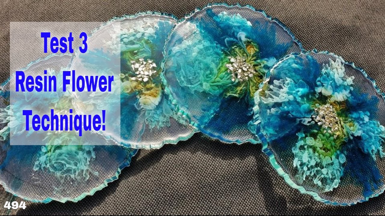 Resin Flower Technique *TEST 3* using Low Viscosity Resin