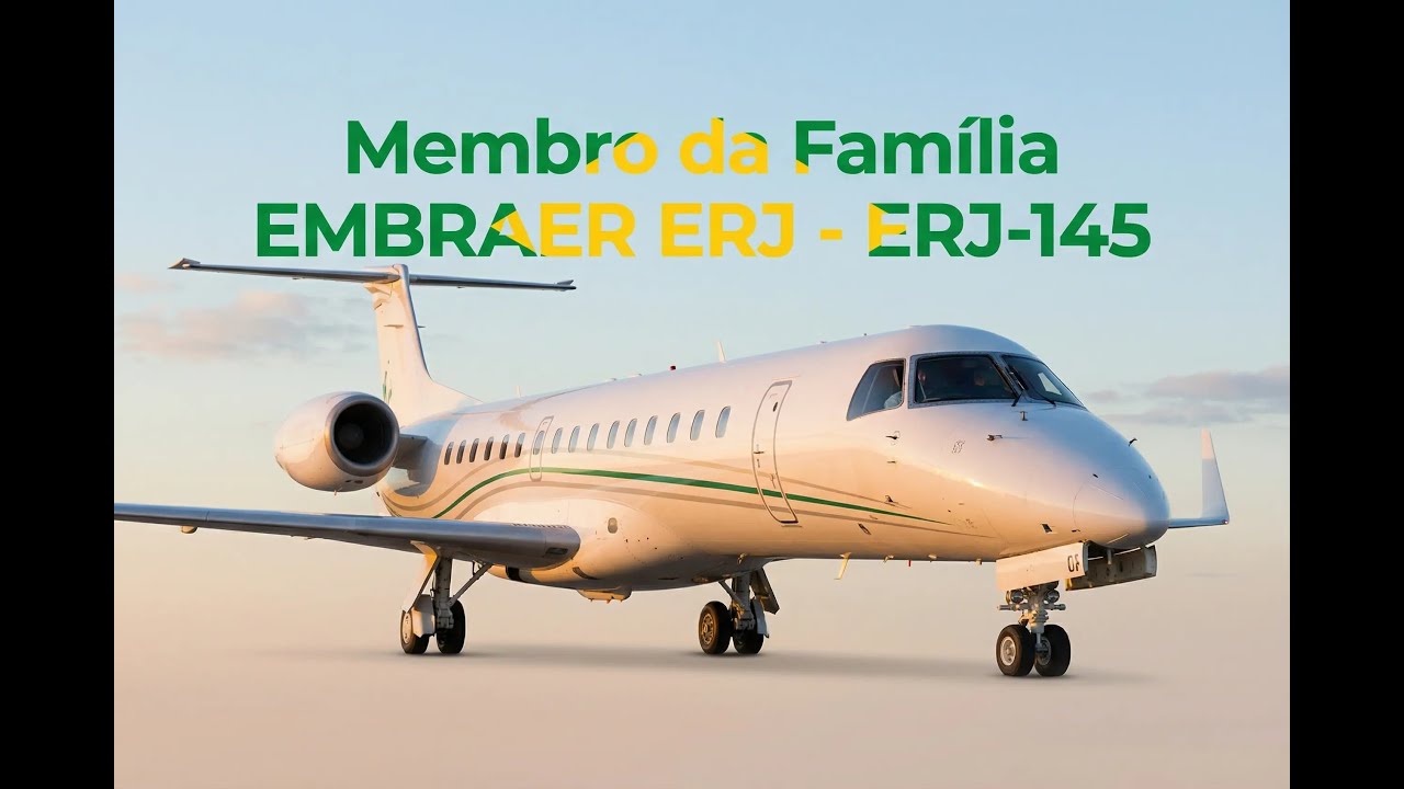 #05 - EMBRAER: ERJ 145  Para 50 passageiros #brazil #embraer