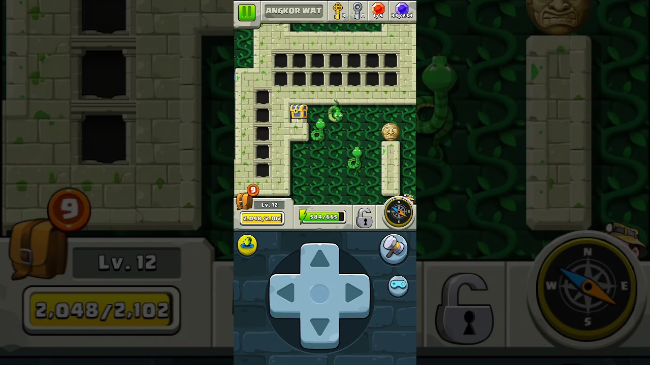 Diamond Quest Angkor Wat 3 level 7 Secret stage 3 (7.3)