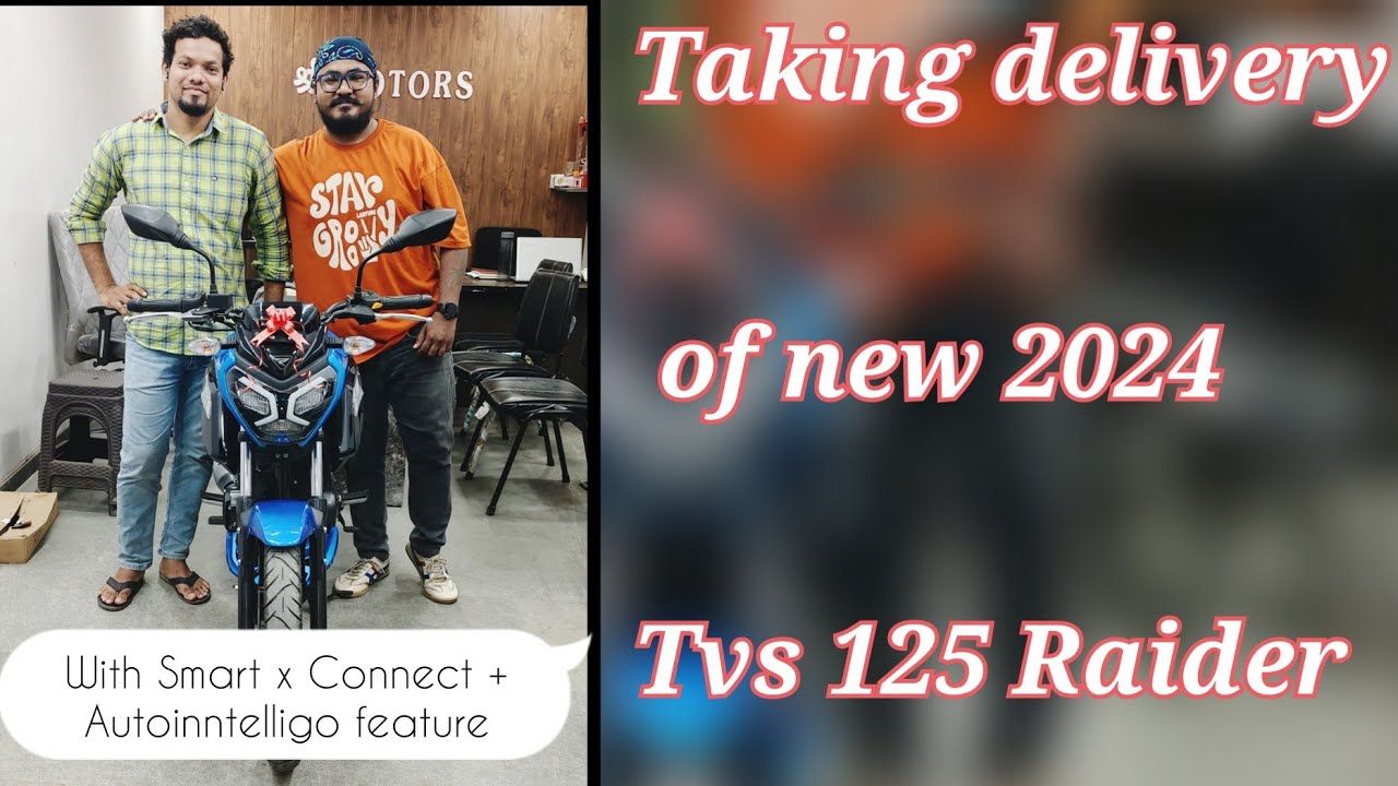 Taking delivery of new TVS Raider 125cc |  SmartXconnect with Autointelligo feature | 2024