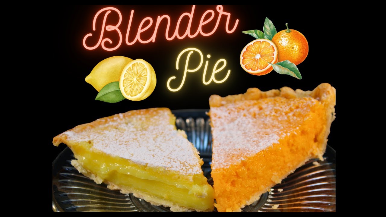 Unbelievably Easy Lemon  or Orange Blender Pie
