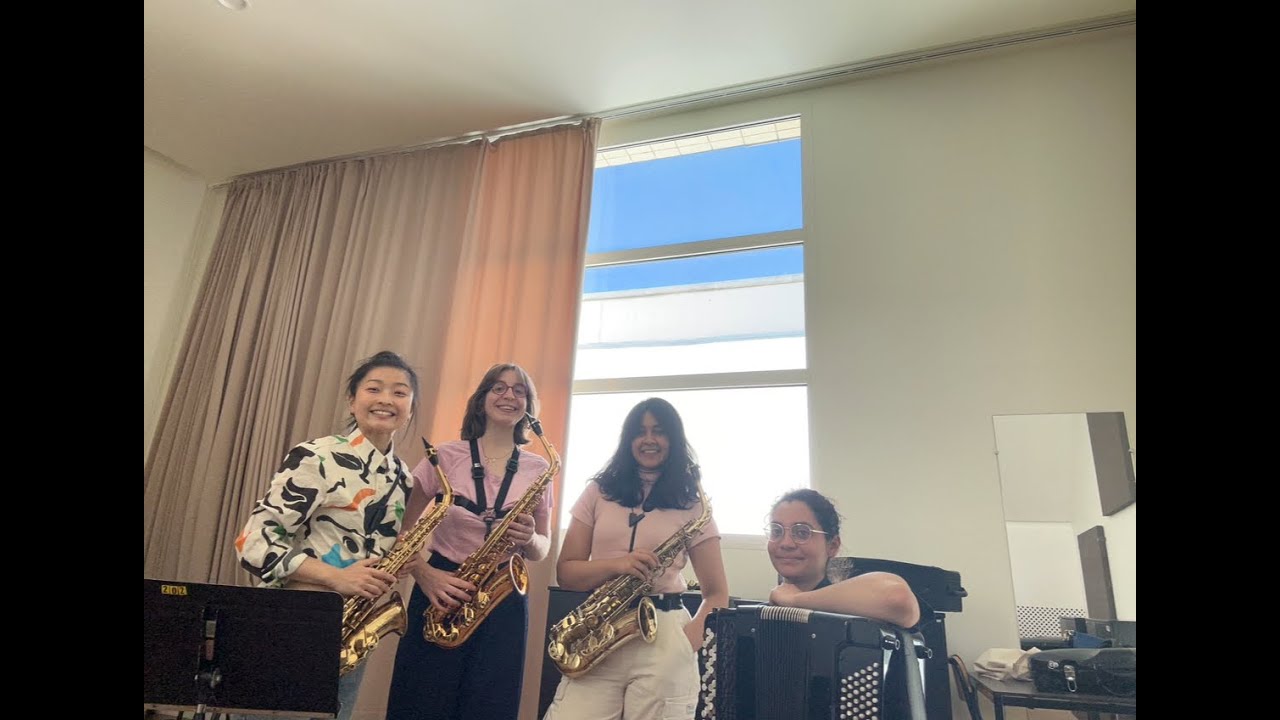 Voix tressées pour 3 saxophones altos et accordéon - Yuki Nakahashi