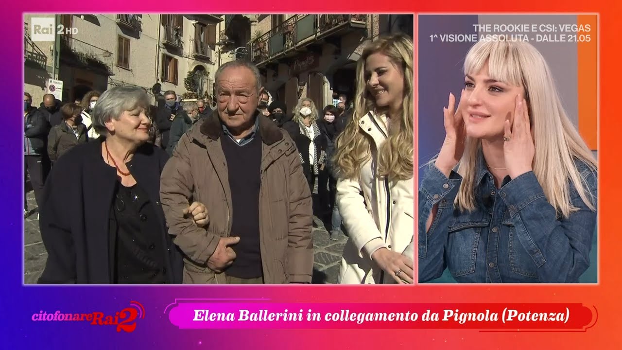 Elena Ballerini - Pignola - Citofonare Rai2 16/01/2022