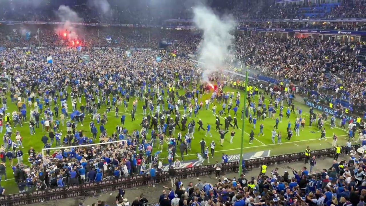 HSV Aufstieg 2025 - Die letzte Minute in der 2. Liga - Der Platzsturm
