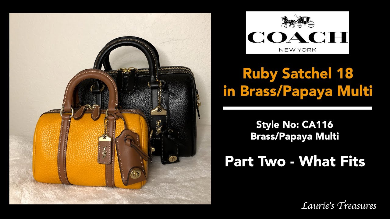 Coach Ruby 18 Color Papaya: What Fits & Comparison Part 2