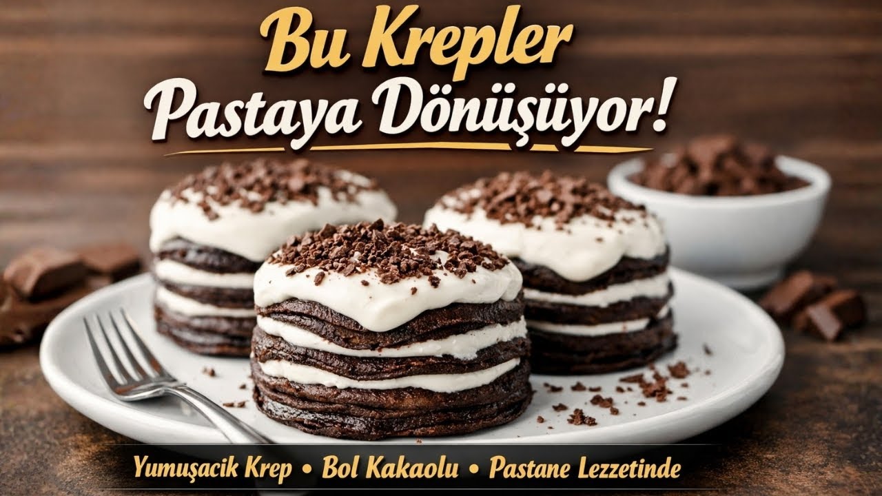 Krepli Küçük Pastalar | Pratik Mini Krep Pasta Tarifi