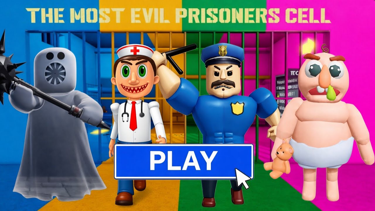 GHOST VS EVIL DOCTOR VS BORRY VS EVIL BABY? OBBY Full Gameplay #roblox 