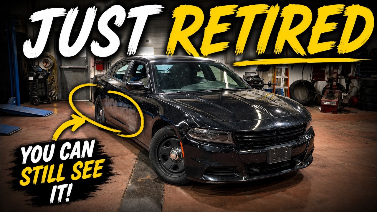 Так выглядит полицейский Dodge Charger с двигателем Hemi сразу после списания