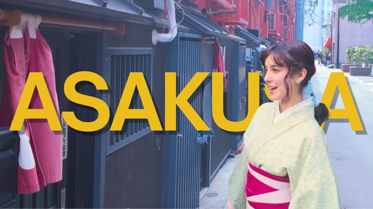 I rented a KIMONO in ASAKUSA vlog