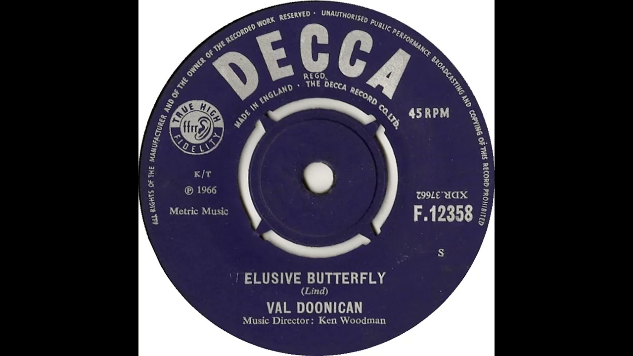 UK New Entry 1966 (78) Val Doonican - Elusive Butterfly