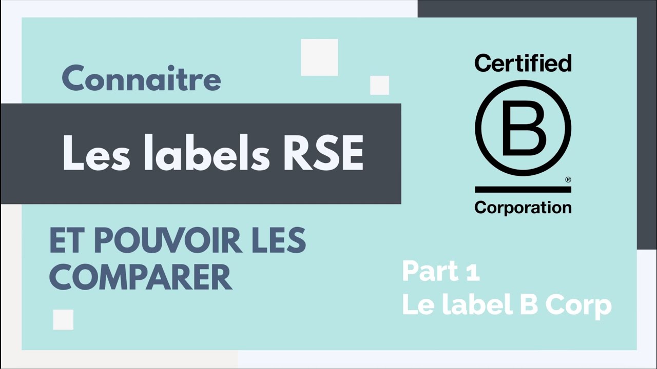 Comparer les labels RSE - le label B Corp