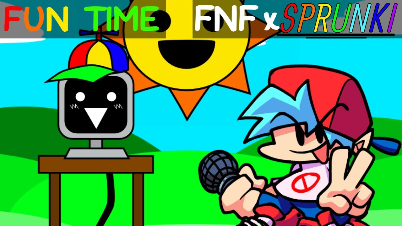 Мод FNF Sprunki - Fun Time (геймплей)