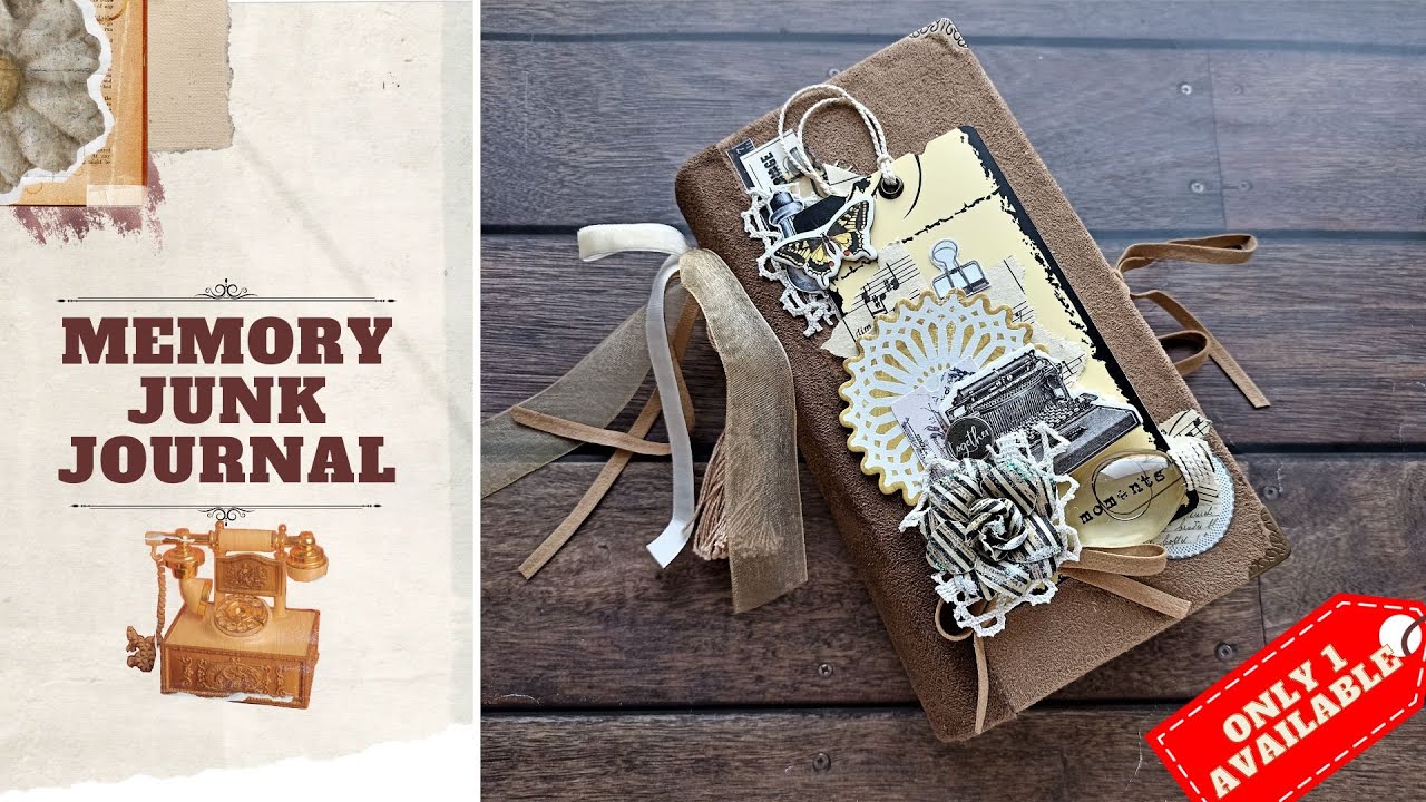 🤎[IN STOCK 2023] Vintage junk journal premade Unique Heritage Handmade story books available