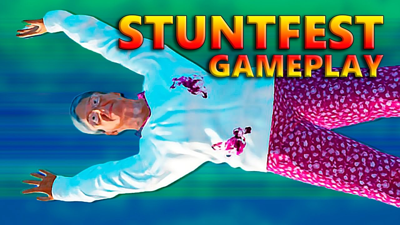 Stuntfest Gameplay (GRANDMA, STAN, BLENDER & SWEEDE)