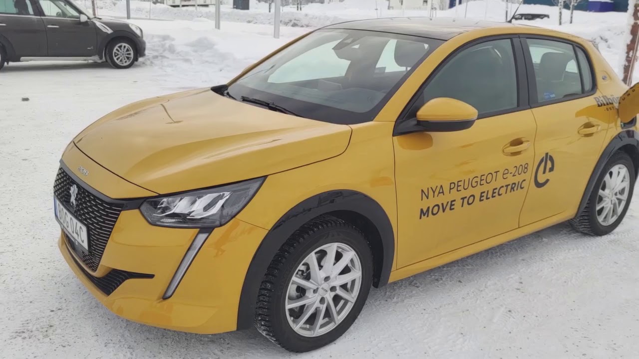 Peugeot e-208 test and short review - cold weather