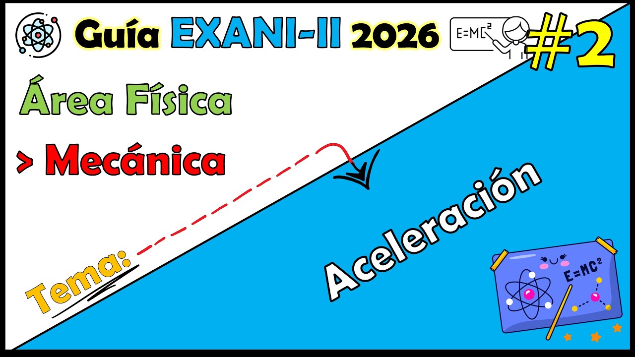 Aceleración y Fuerza Centrípeta | Física EXANI-II 2026 🔥 Explicado desde CERO #2