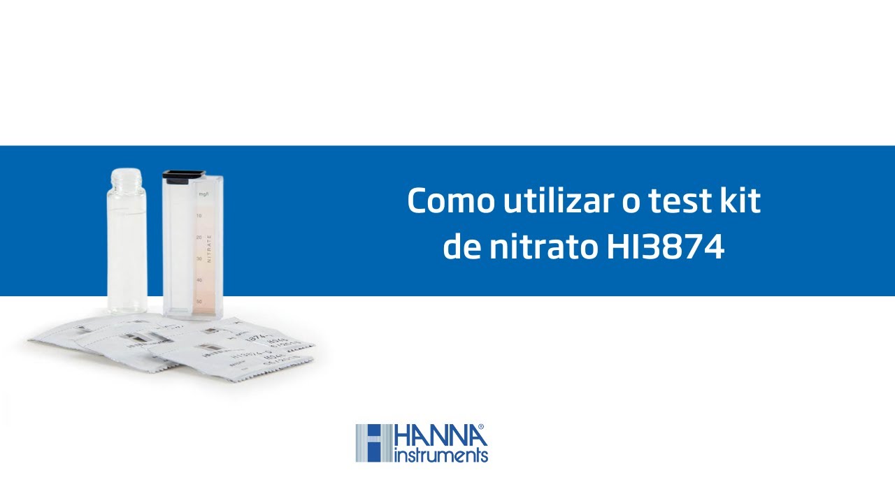 Tutorial - Como utilizar o Test Kit de Nitrato HI3874
