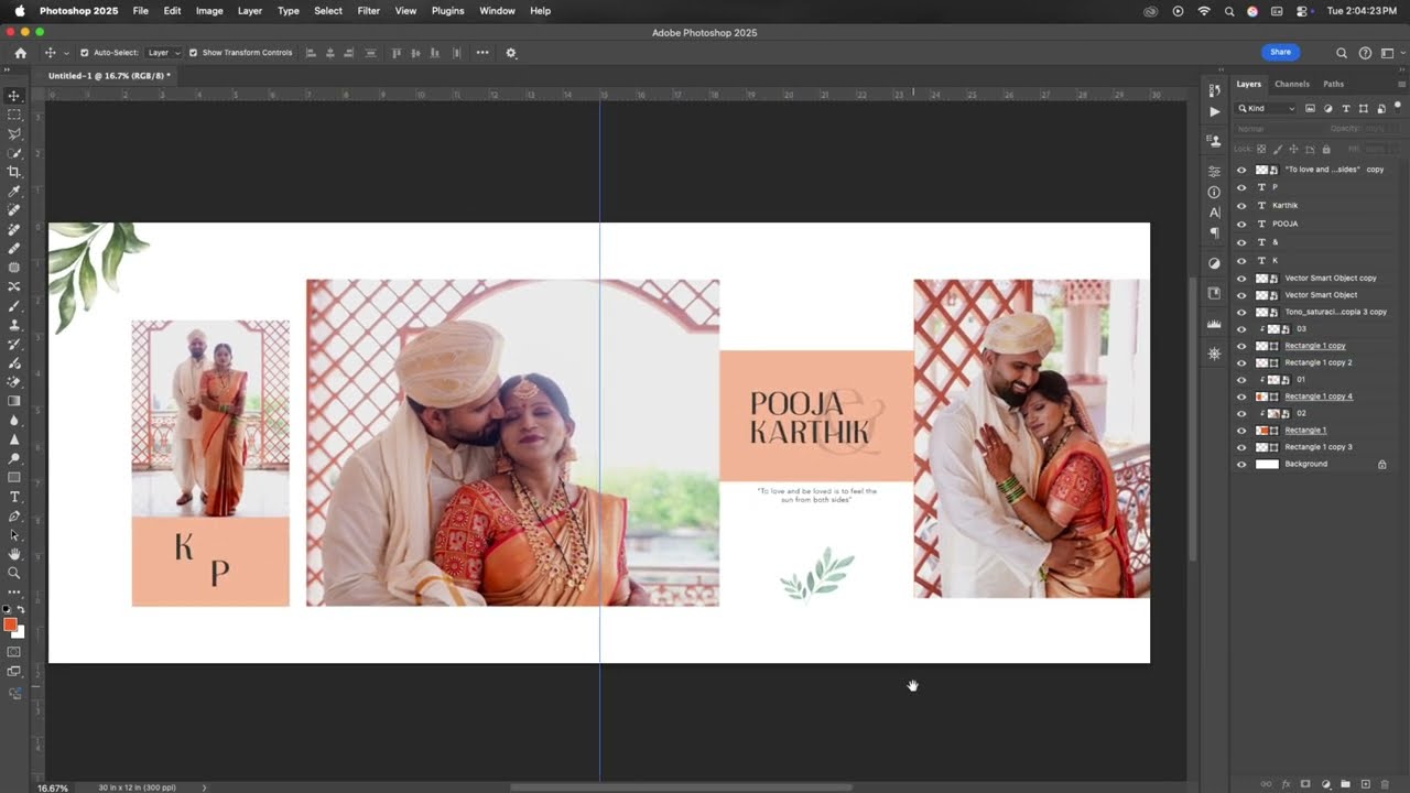 Wedding Album Design | 2026 | Photoshop 2026 | 12x36,12x30,13x39 | 15x24 | 10x26 | Capturedvowbooks
