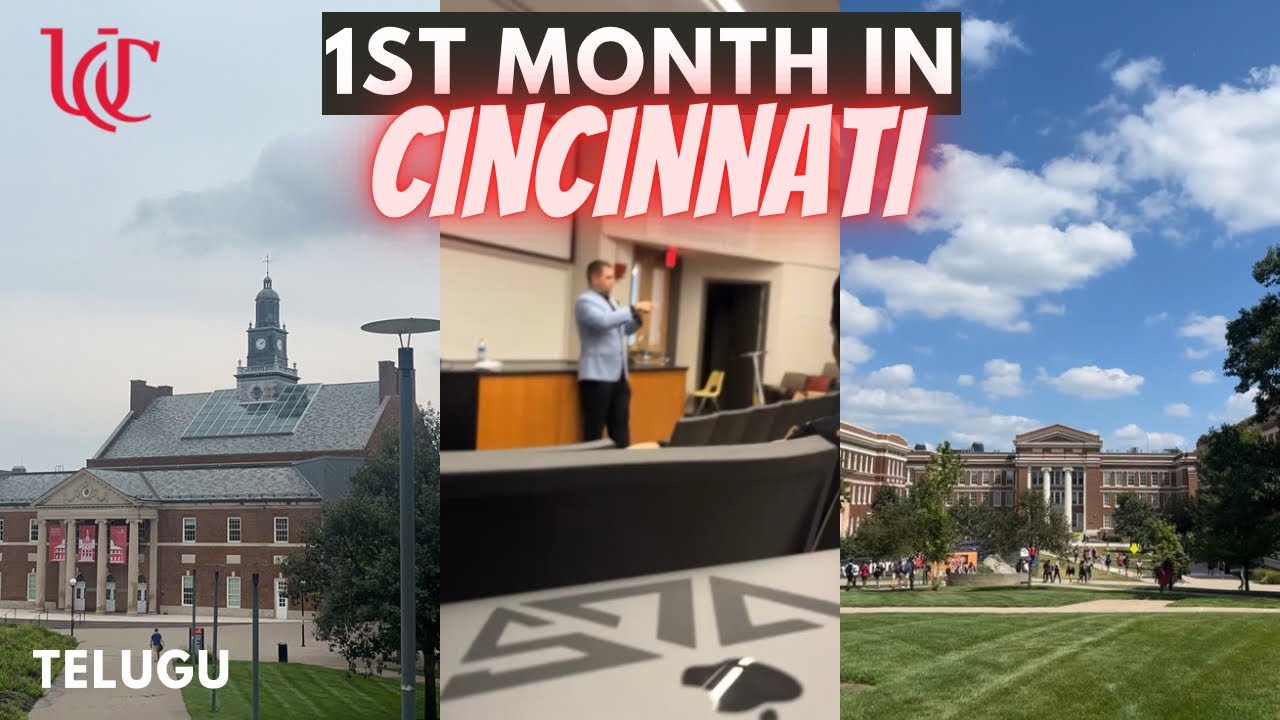 First month as a Graduate student in UNIVERSITY OF CINCINNATI 👨🏻‍🎓| Telugu Vlog
