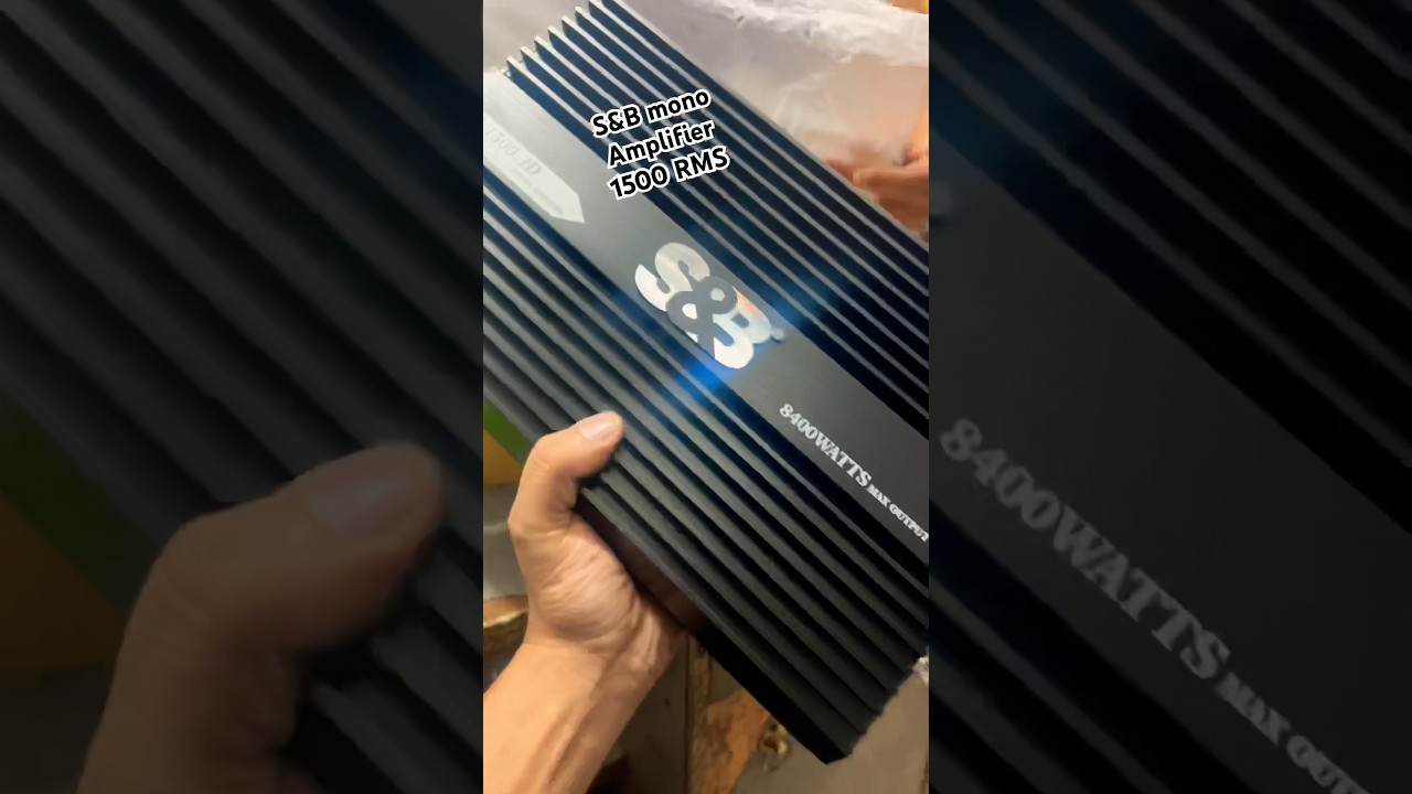 S&B mono amplifier 1500 RMS all amplifier available in Sonu car #explore #sound