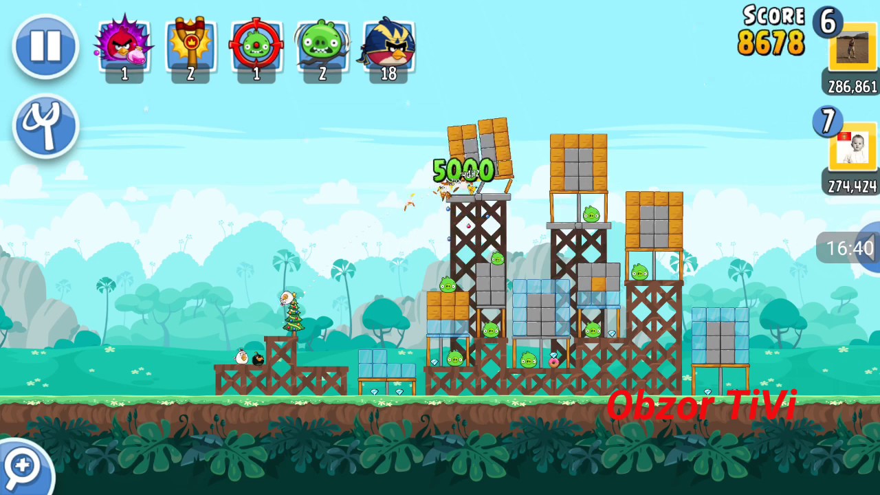 Прохождение уровней Angry Birds Friends от 18 сентября 2017.