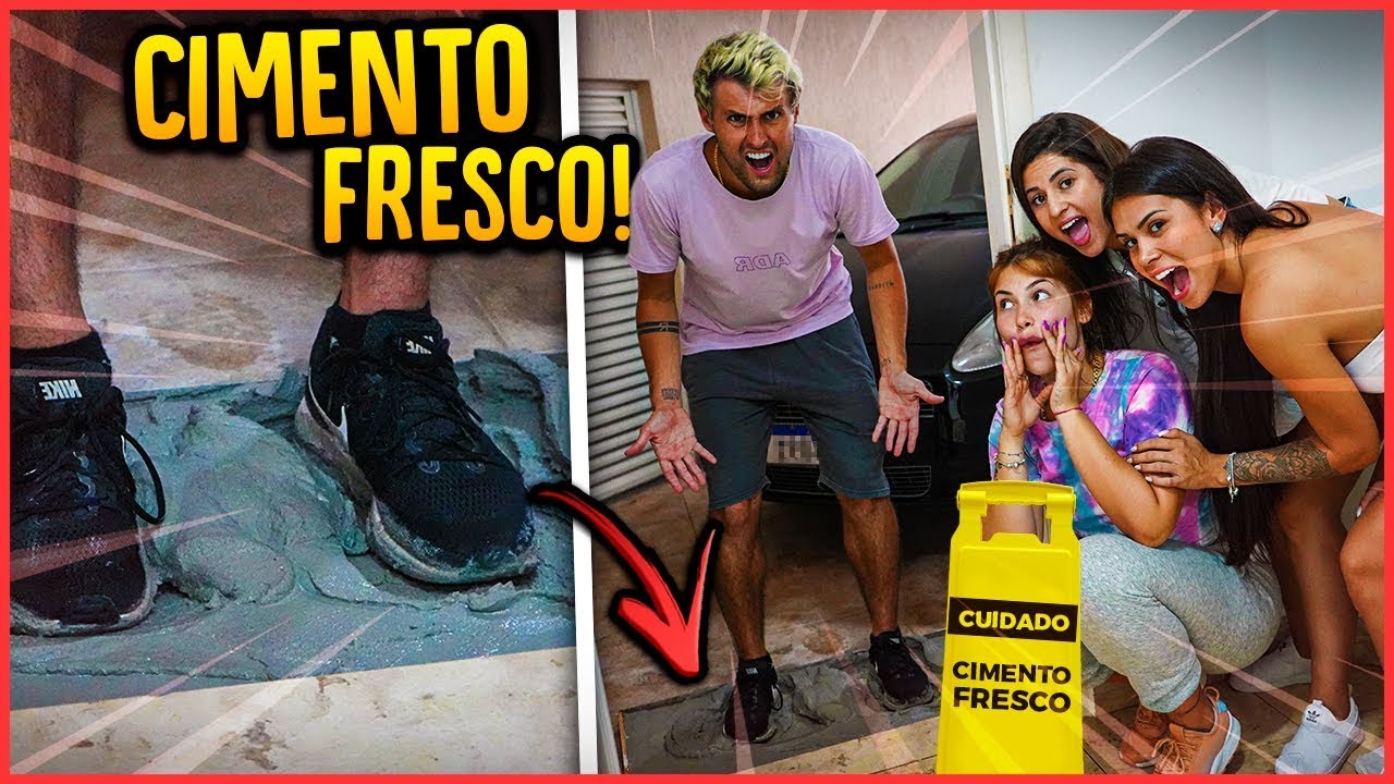ELAS FIZERAM UM CH&Atilde;O DE CIMENTO FRESCO E ME TROLLARAM!! - TROLLANDO REZENDE  [ REZENDE EVIL ]