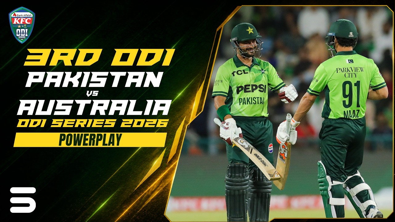 2nd Innings Powerplay | Pakistan vs Australia | Match 03 | ODI Series 2026 | PCB | M9J1U