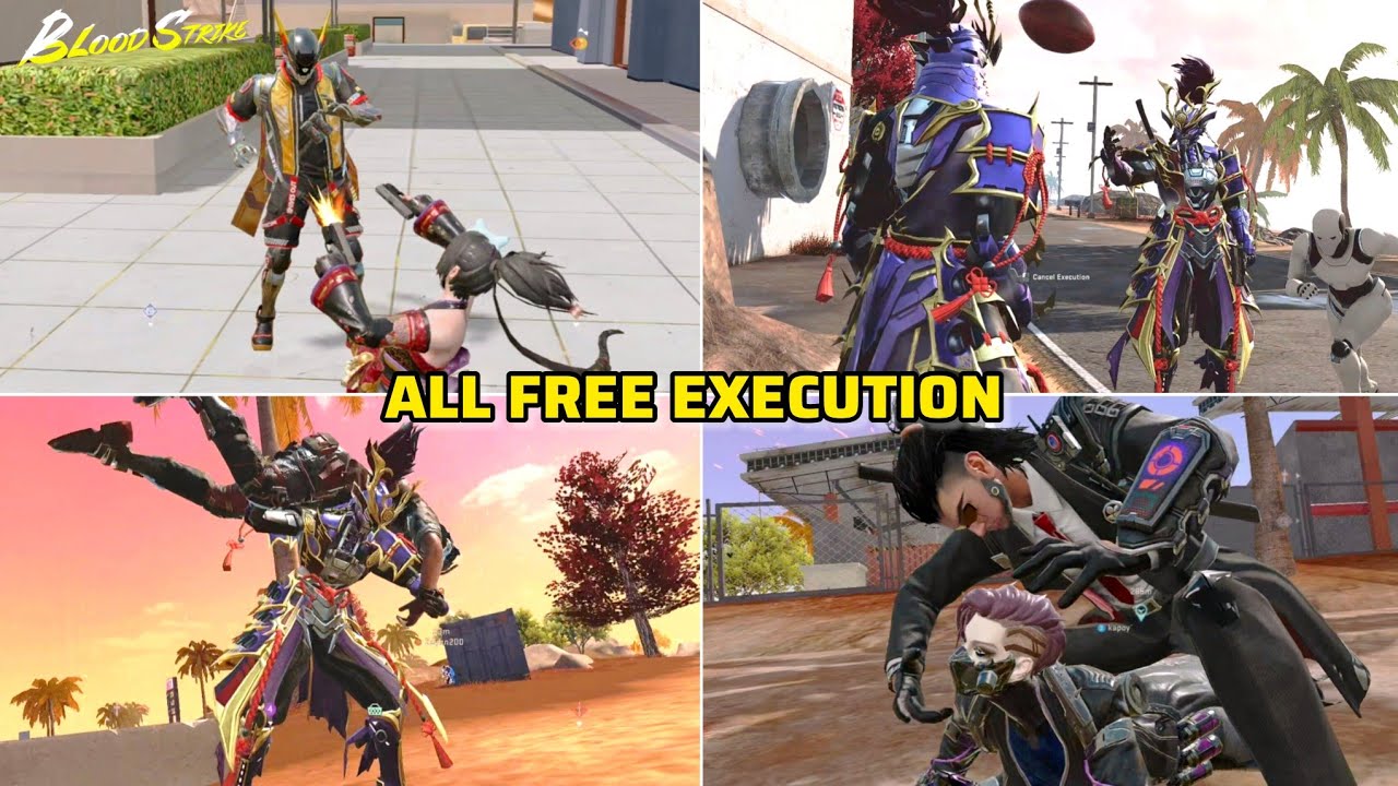 Blood strike all free executions | All free finishers in blood strike | finishing moves 