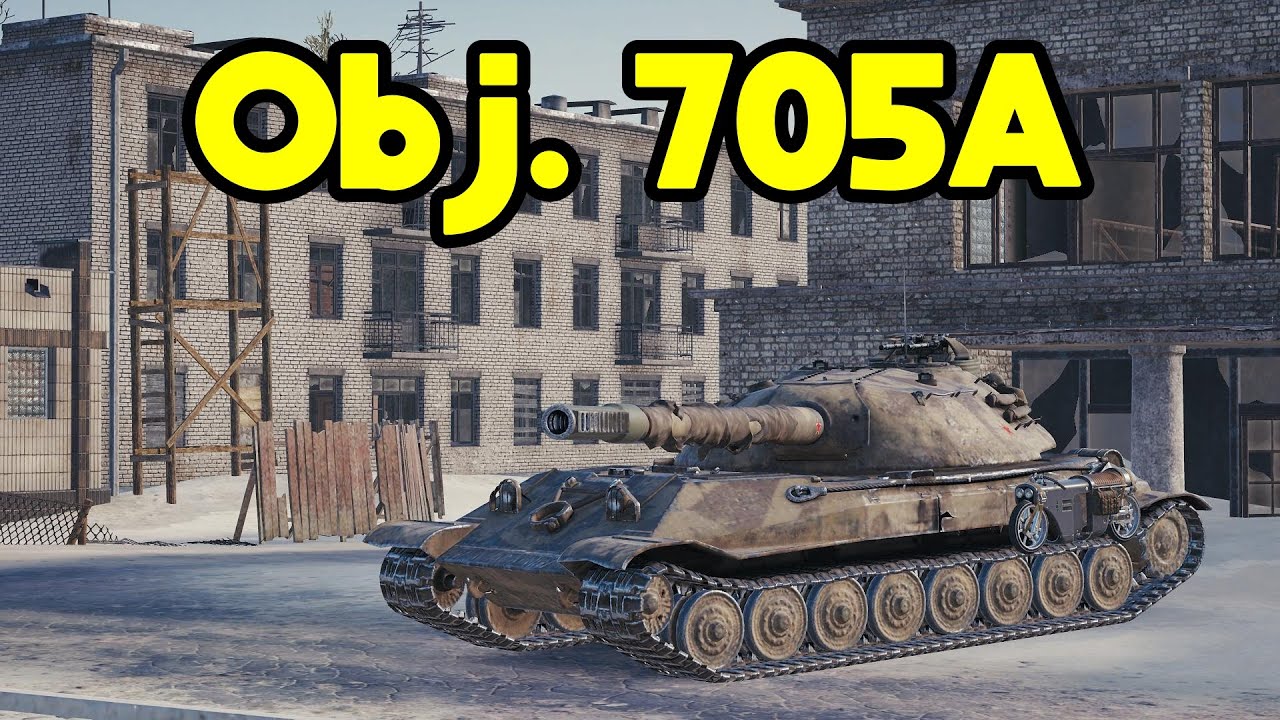 OBJ. 705A Dominates Ghost Town | 9379 DMG & 3 Kills!