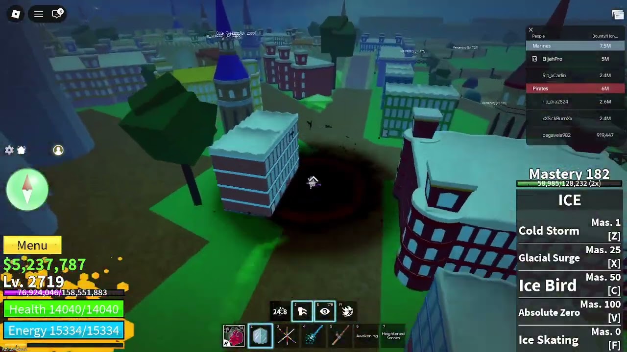 Blox Fruits bounty hunting part 3 i think