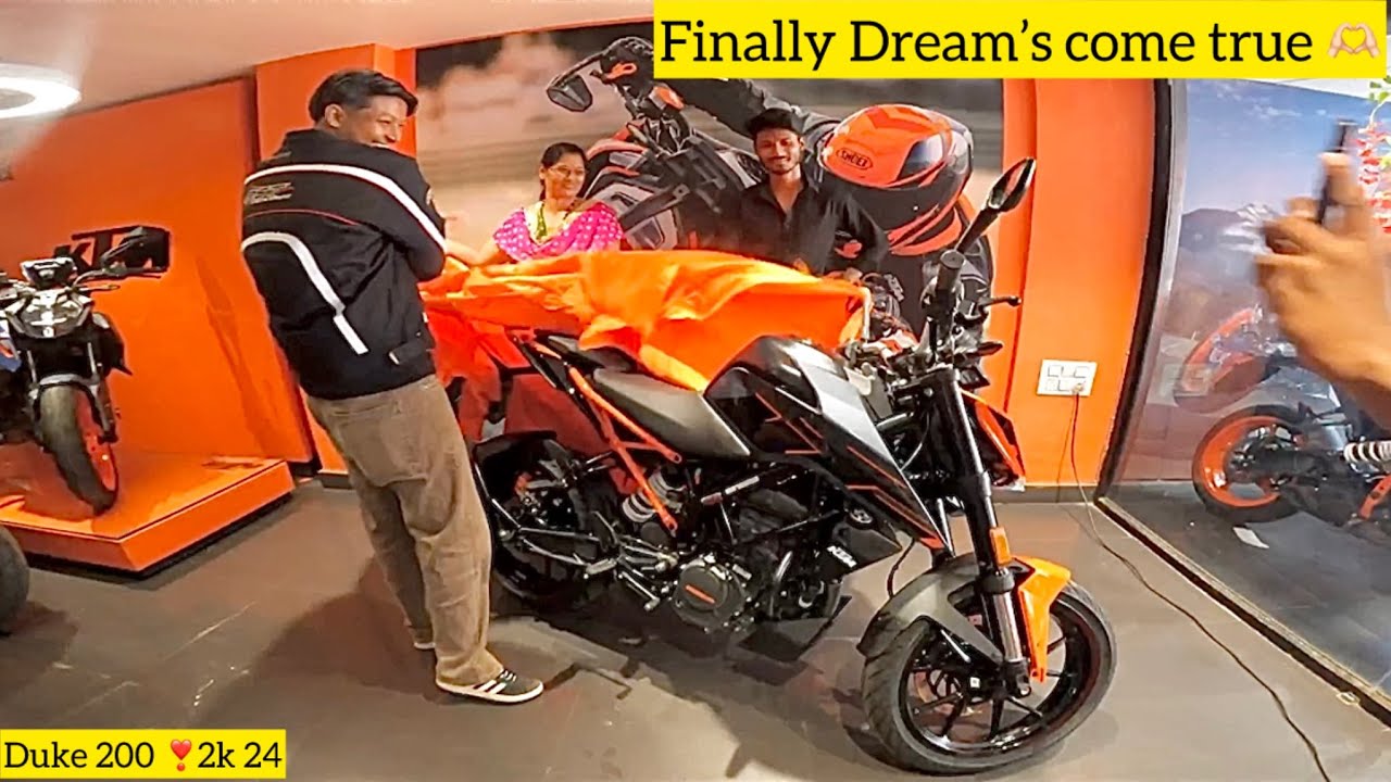 FINALLY TAKING DELIVERY OF MY DREAM😍 BIKE DUKE 200 2k24 MODEL 😱