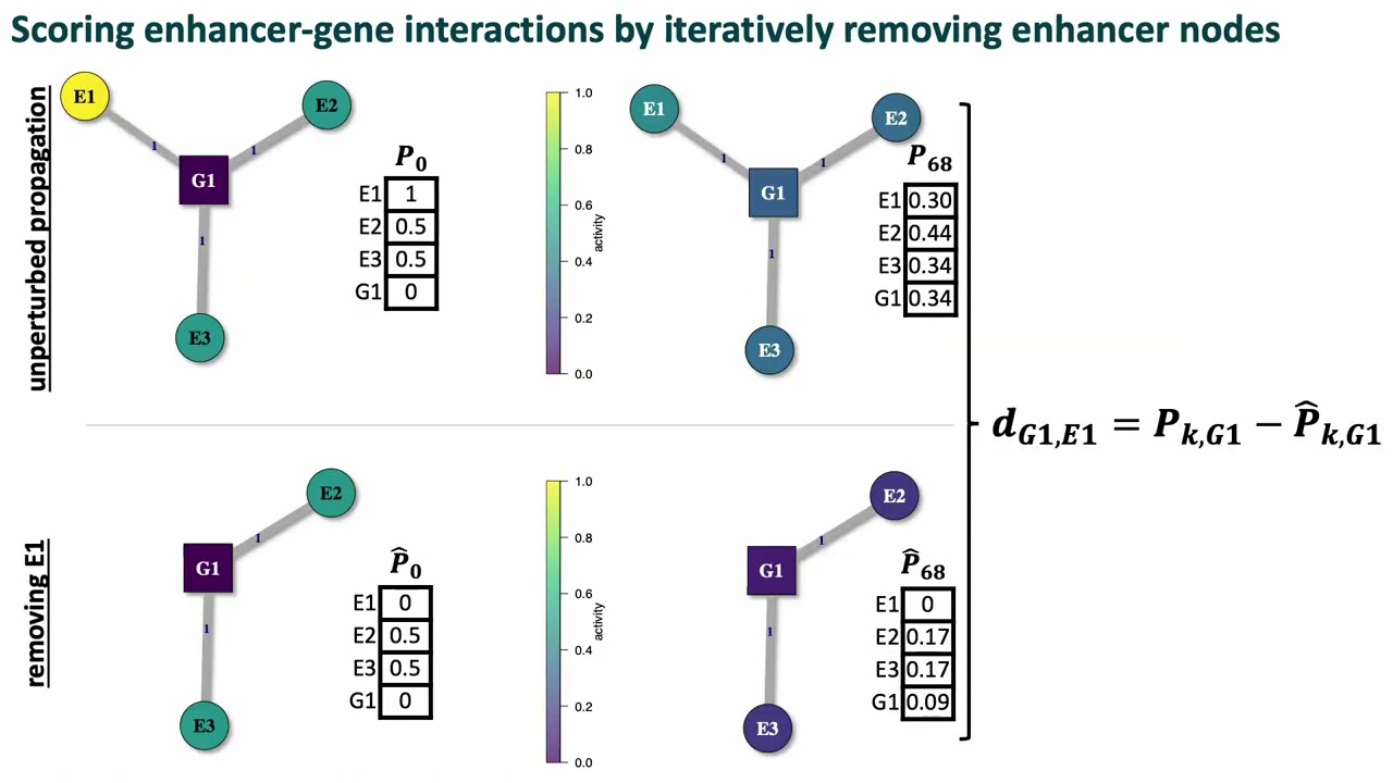 Using network propagation to walk through the enhancer... - Dennis Hecker - Poster - ISMB/ECCB 2023
