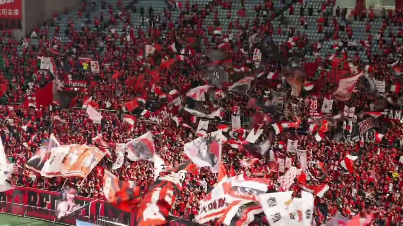 浦和カモン &rarr;「COME ON URAWA REDS」後半開始 2023年5月31日(水) J1 浦和レッズ vs サンフレッチェ広島@ 埼玉スタジアム2◯◯2