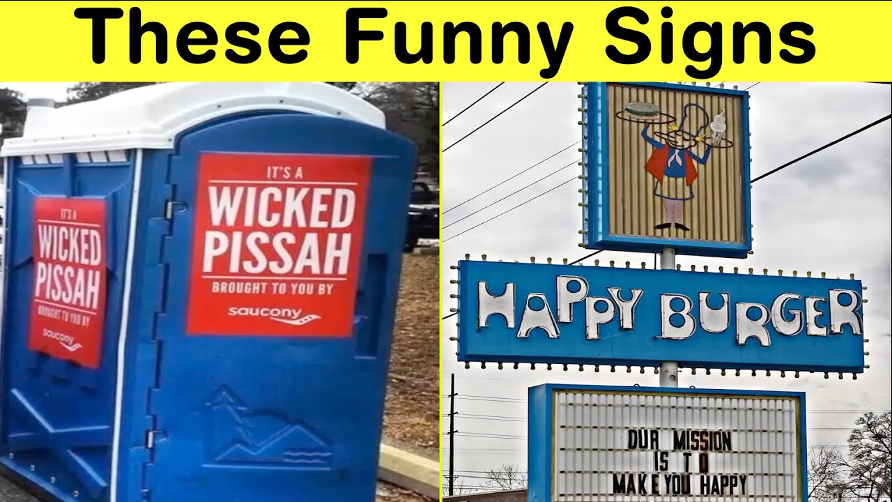 These Funny Signs Are So Bad, They're Genius! 💡🤣 || Happy Panda