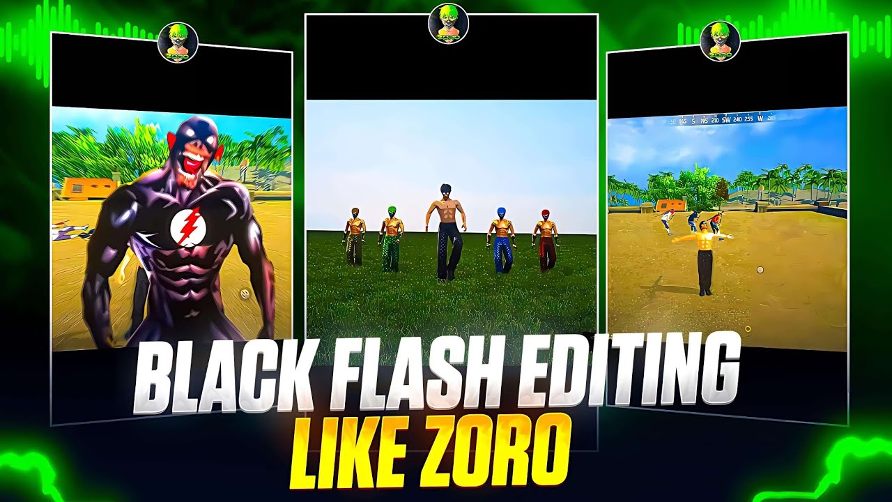 @Z@Ro_زورو Ki Tarah Editing Kaise Kare? 😱 Black Flash Secrets Revealed