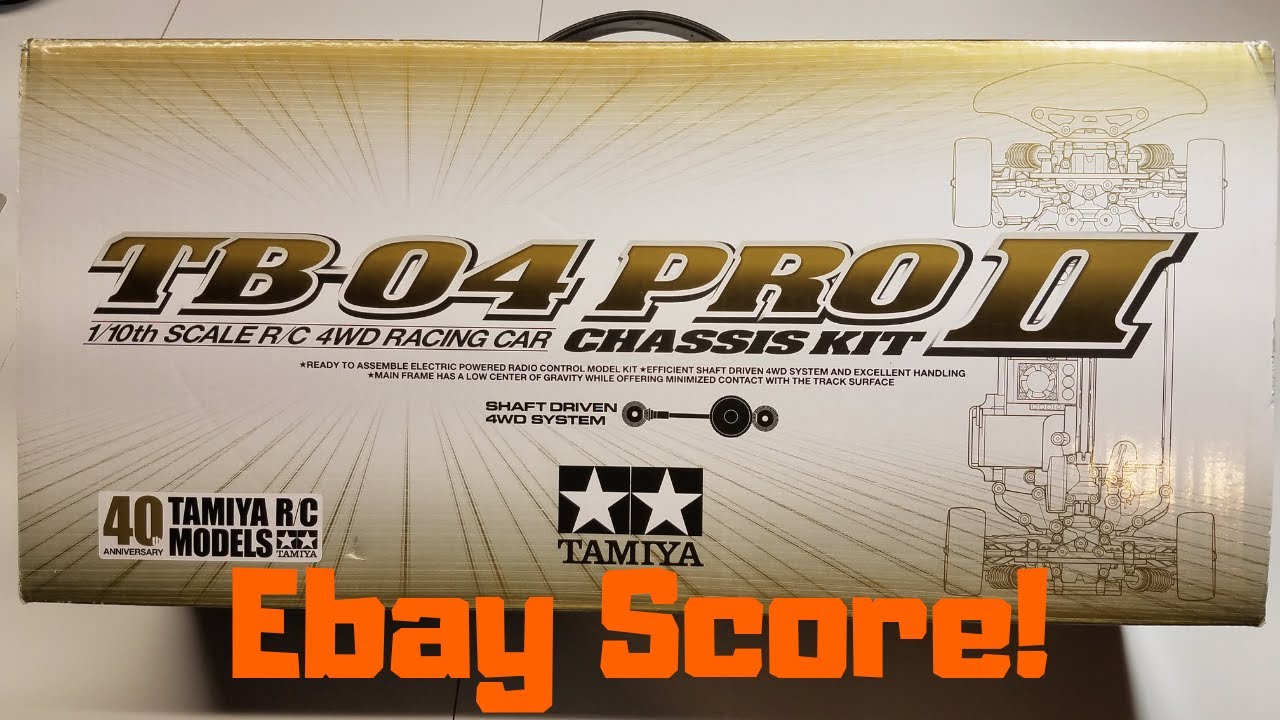 Tamiya TB-04 Pro II unboxing (4x4 on road chassis kit)