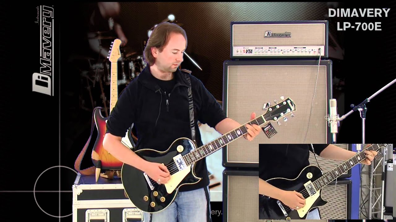 RE-UP / DIMAVERY LP-700 E-Gitarre