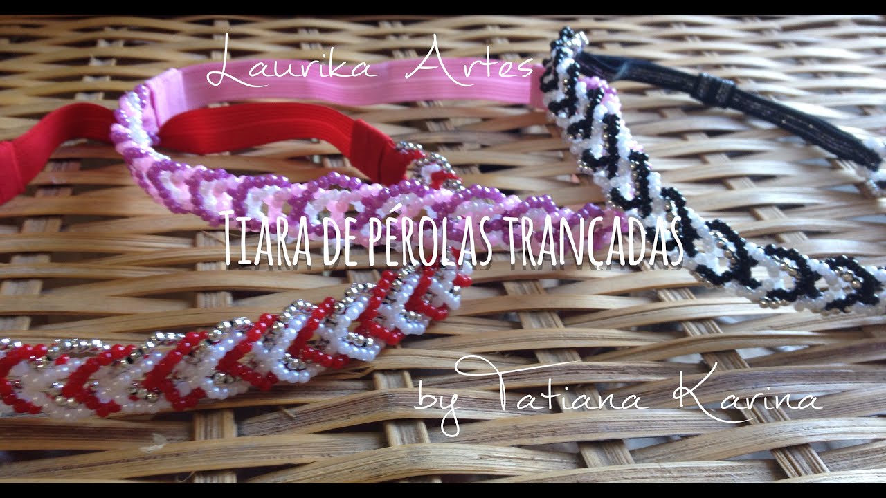 Tiara de pérolas trançadas by Tatiana Karina