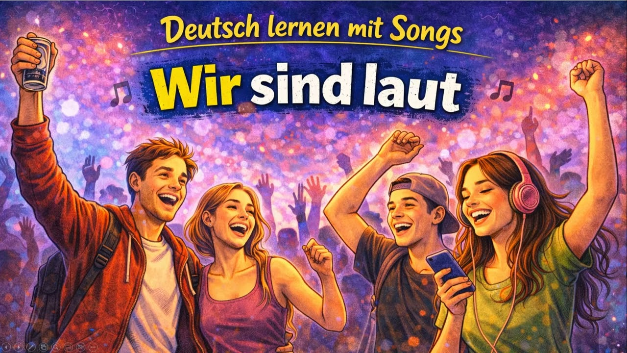 Wir sind laut - Deutsch lernen mit Songs Songs mit Lyrik und Untertitel