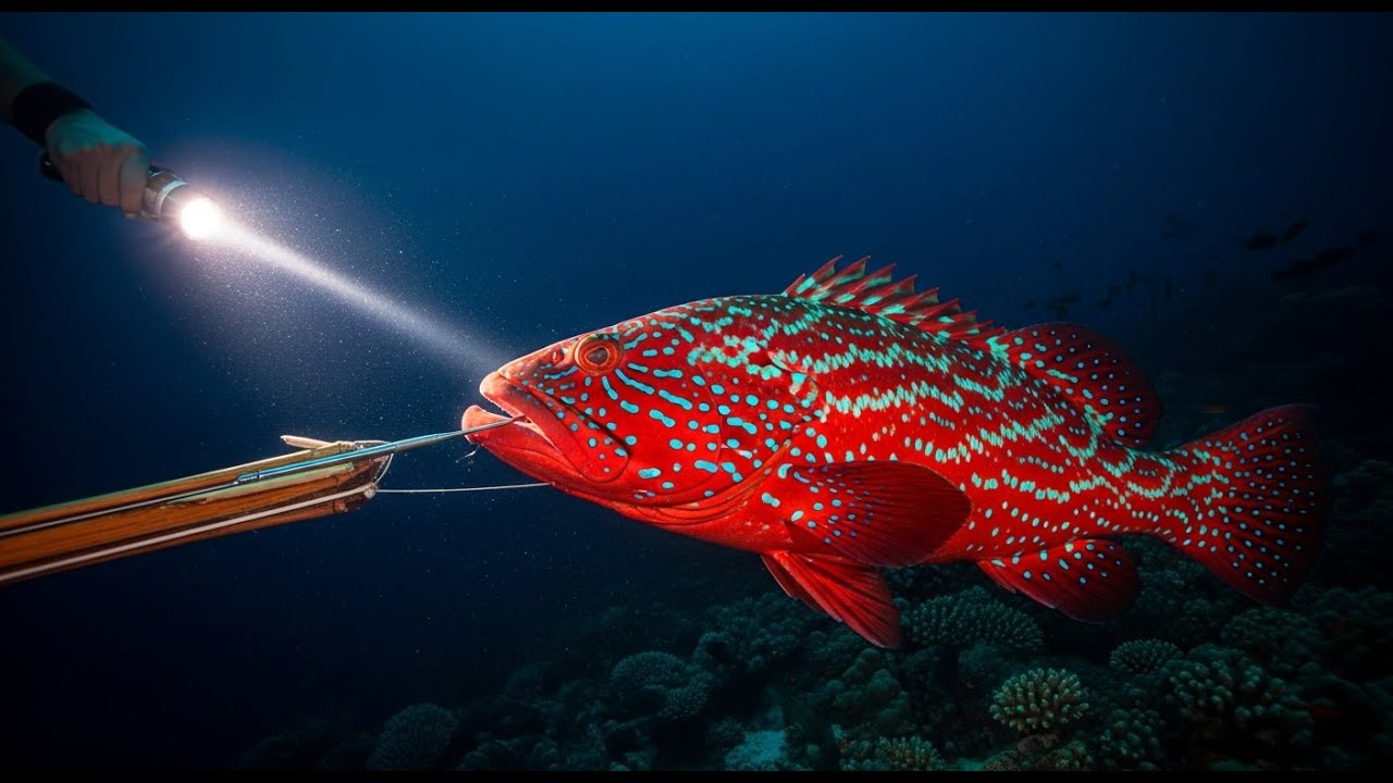 How I Caught Massive Fish in the Deep Sea | Extreme Spearfishing Gone Wrong?!
