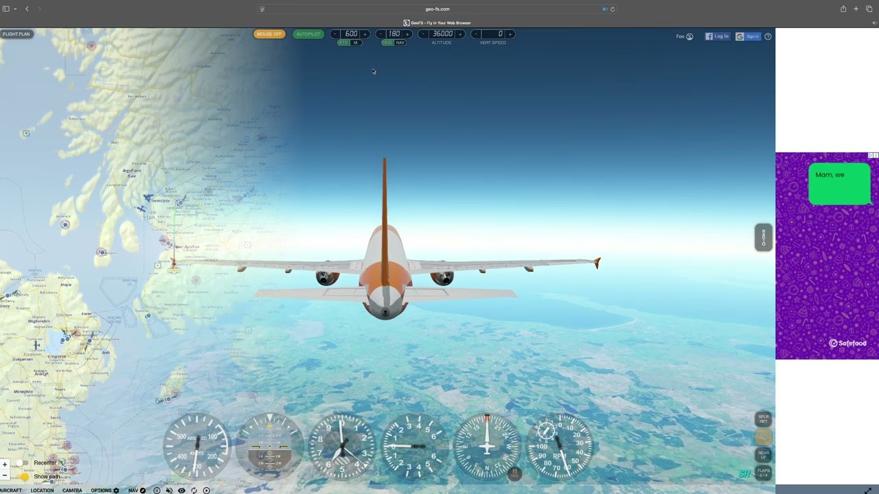 Flying from Glasgow to Tokyo in Geo-FS | Part 1 - Glasgow to Douglas