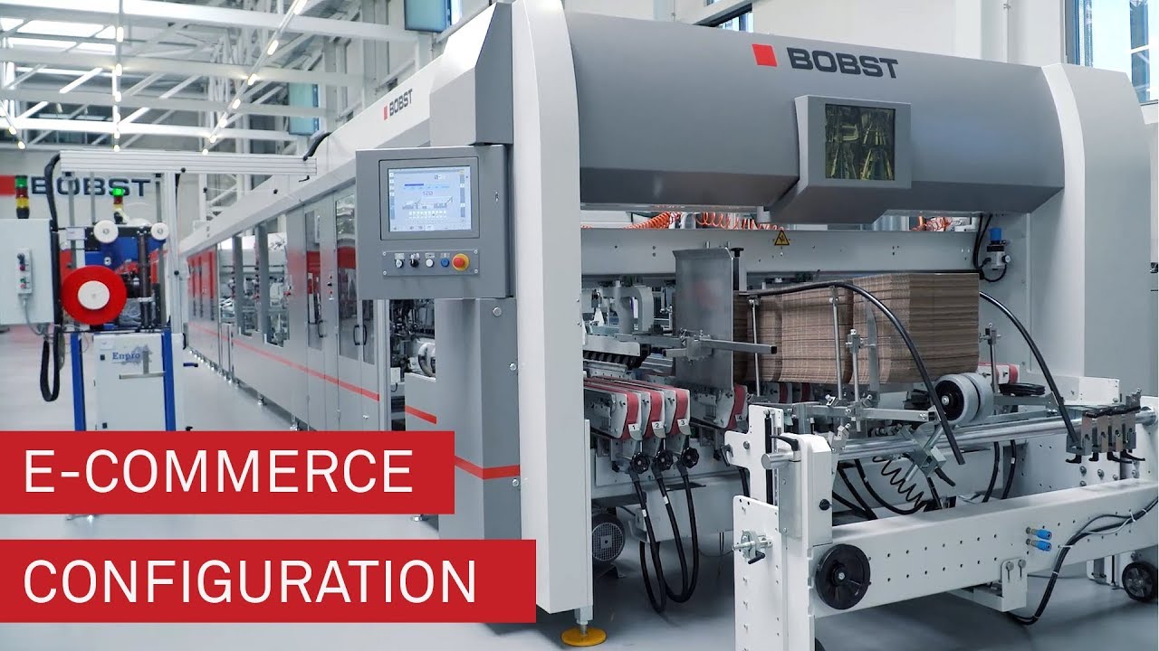 BOBST MASTERFOLD folder-gluer - Configuration for e-commerce boxes