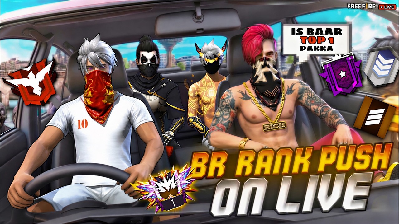 NEW SEASON SERIOUS 💥 BR RANK PUSH TO TOP 1  || HARDEST LOBBY PUSH || 🤯|| DOMINATING HACKER 📍