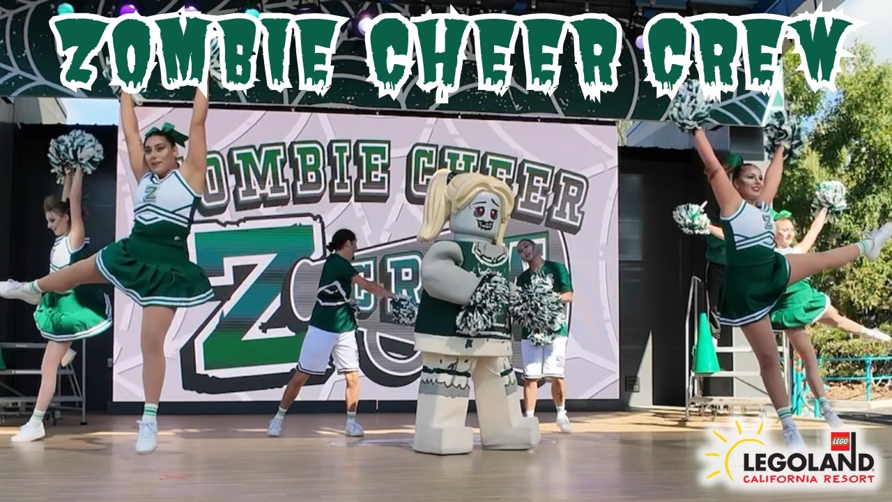 ZOMBIE CHEER CREW - NEW Halloween Show at LEGOLAND California | Brick or Treat