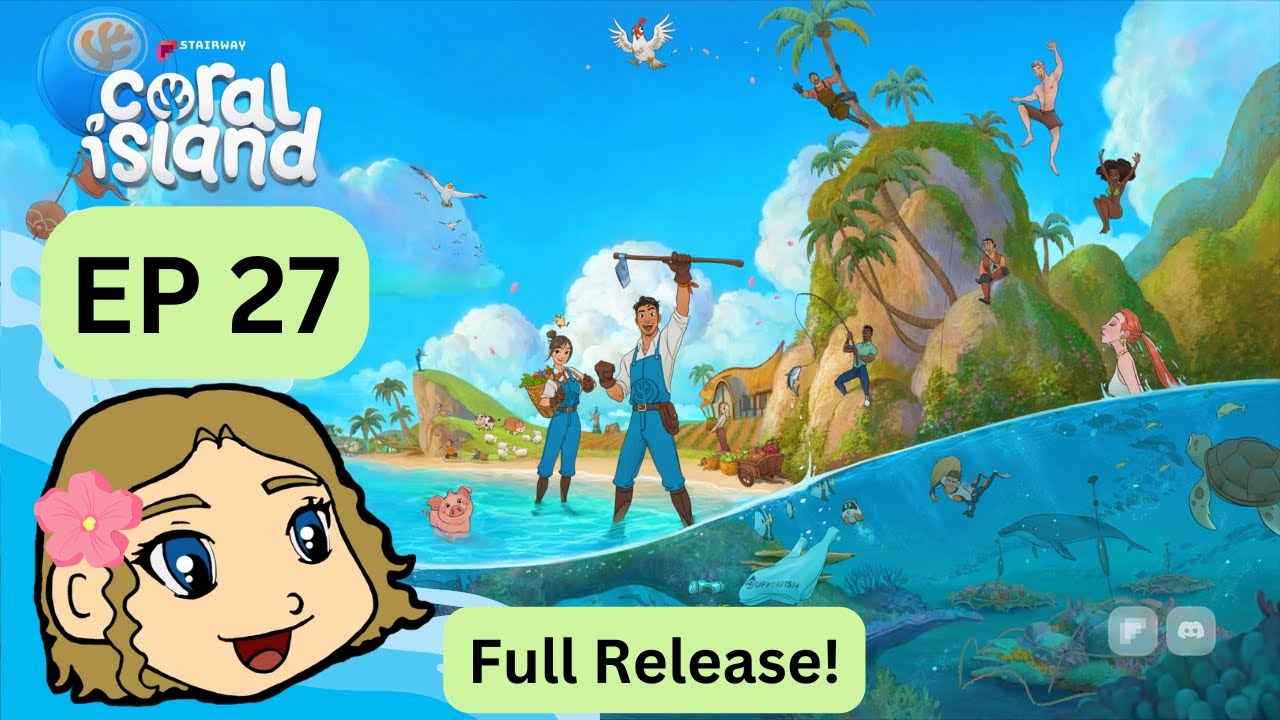 First Day Of Summer / Coral Island Full Release Ep 27 / AntagonistKim Playthrough
