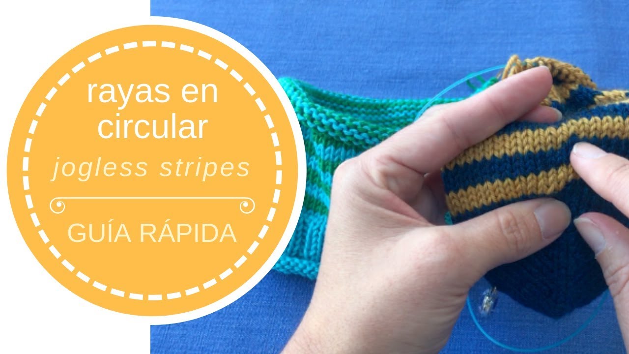 Rayas en circular (jogless stripes) – guía rápida