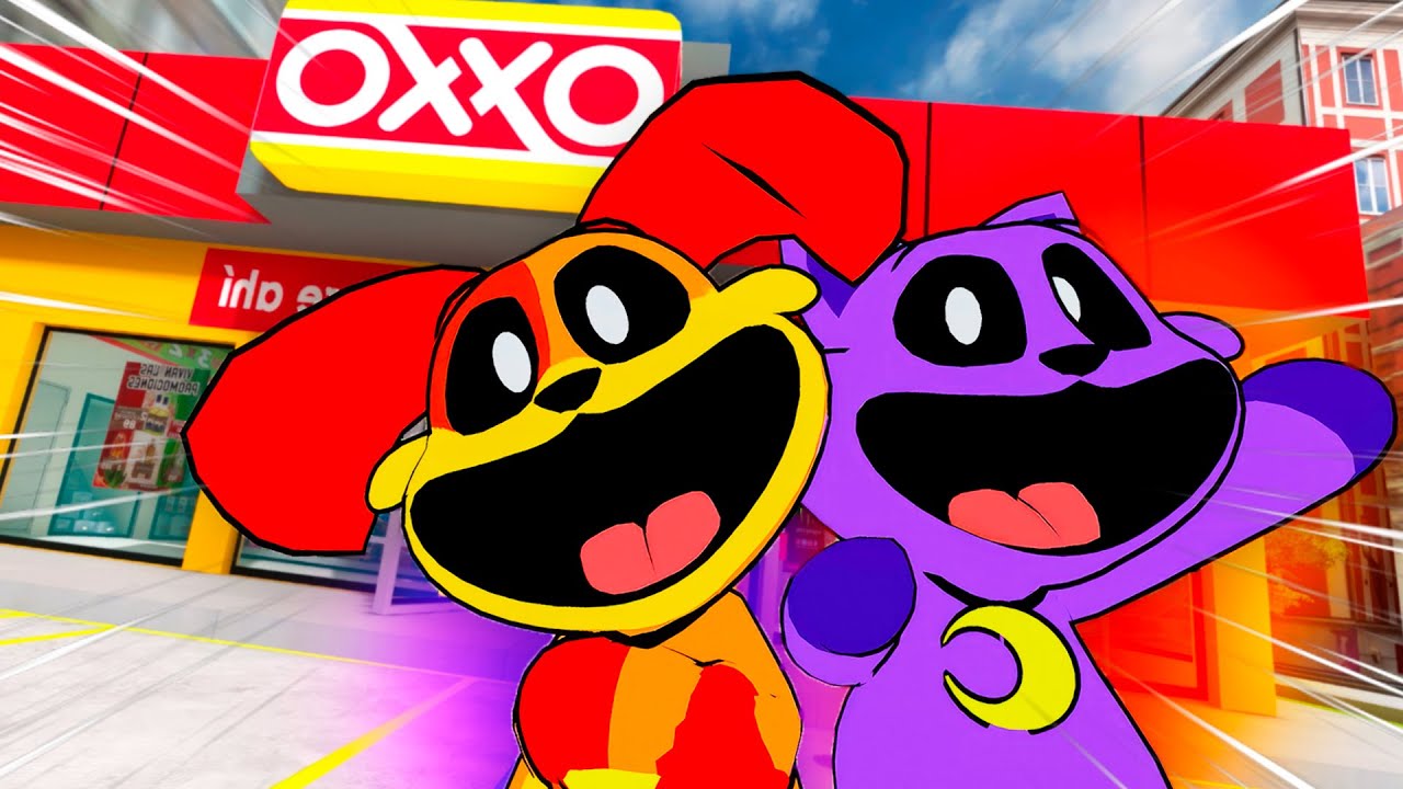 CATNAP VISITA EL OXXO CON DOGDAY😨| CATNAP Y DOGDAY😸🐶