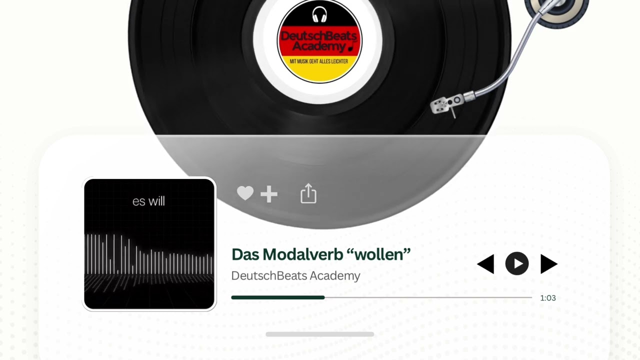 Konjugation von „wollen“ | German Modal Verb “wollen” (want) Song (A1)